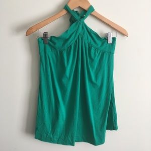Theory | Sidra Green Halter Top Medium